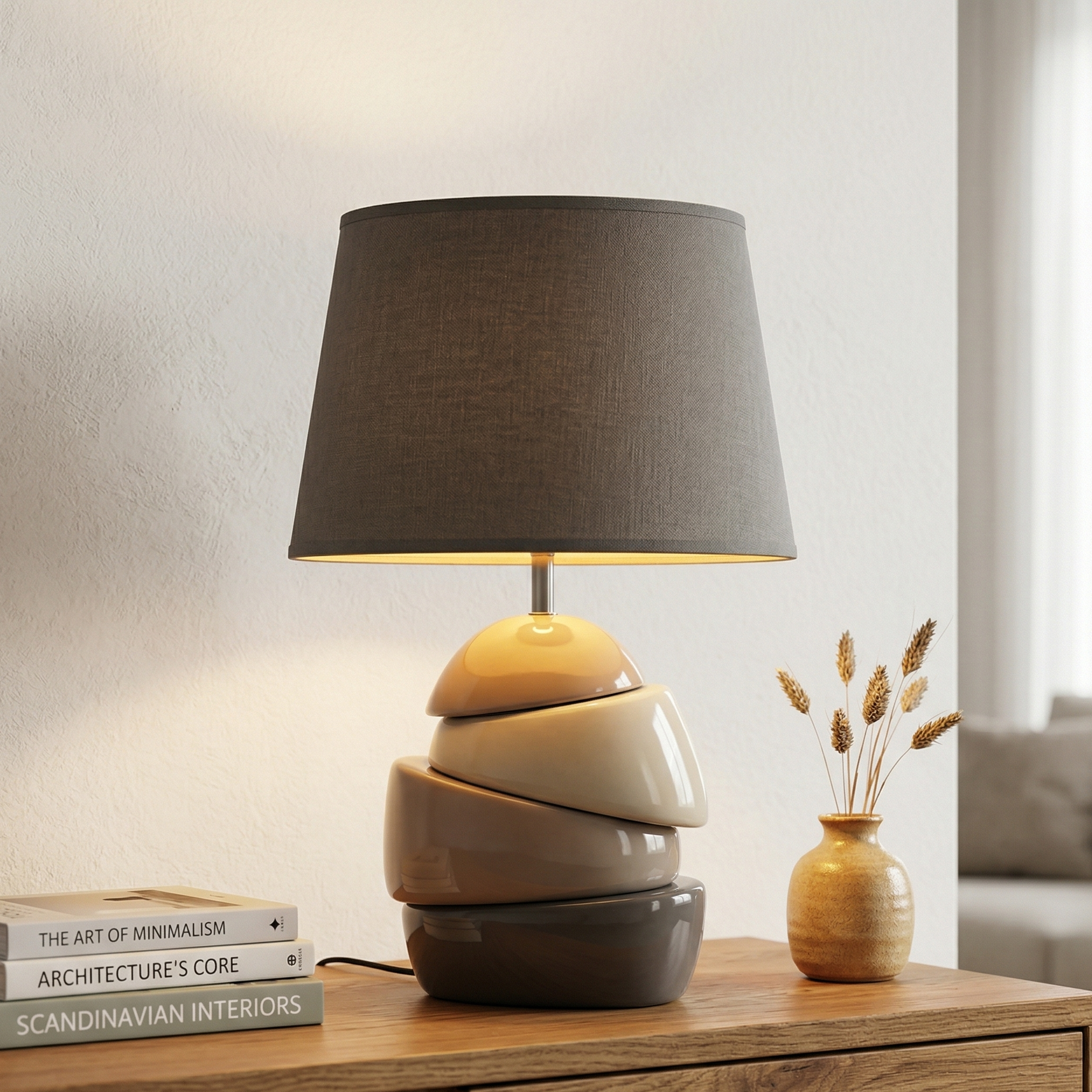 Designer-Tischlampe Leknes von Gilde Handwerk