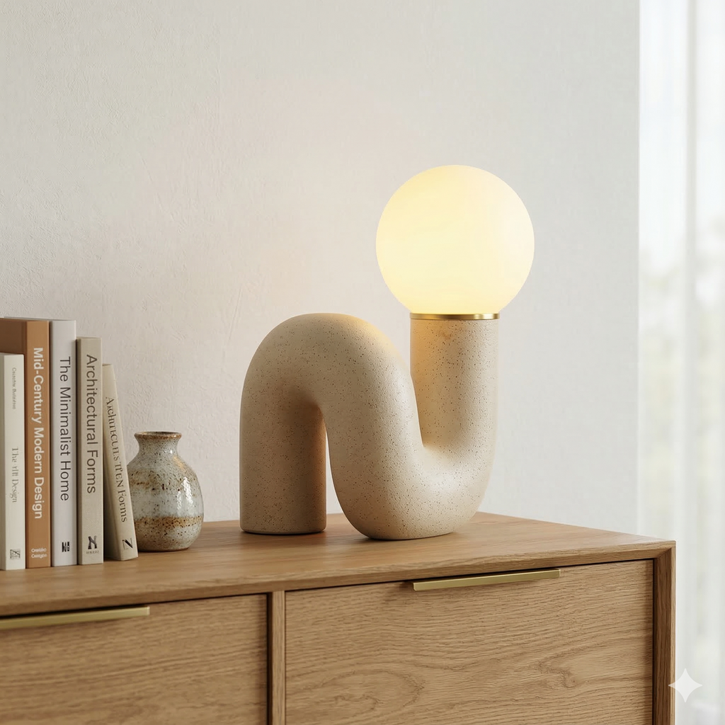 Designer-Tischlampe Videbæk von Gilde Handwerk